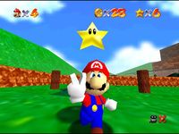 une photo d'Ã©cran de Super Mario 64 sur Nintendo 64